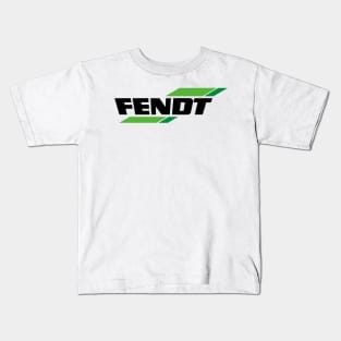 Fendt Tractors Logo green black Kids T-Shirt